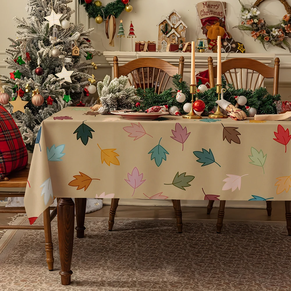 Color Polka Dot Vibrance Table Cloth Waterproof Tablecloth Spill Proof Table Cloth, Wipe Clean Table Cloth for Dining Camping