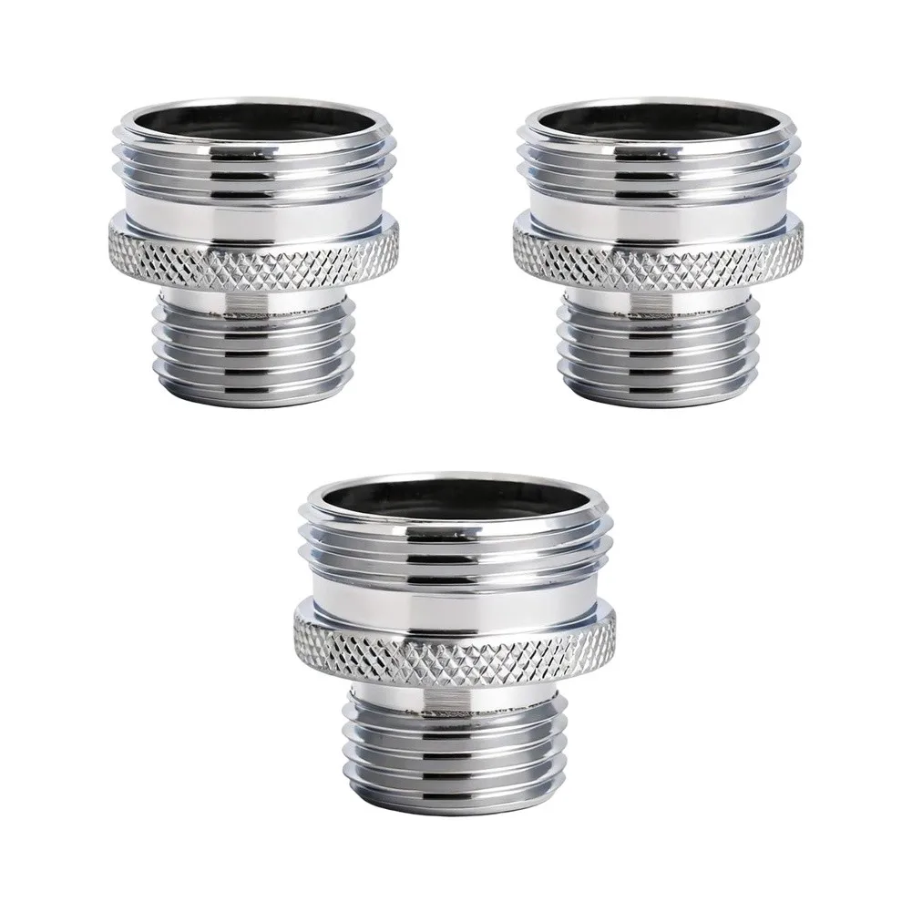 Brass Ball End Shower Arm Adapter Kit 3 Pack for Reliable Transition from Nonstandard Shower Arm Threads to 1/2 Inch NPT