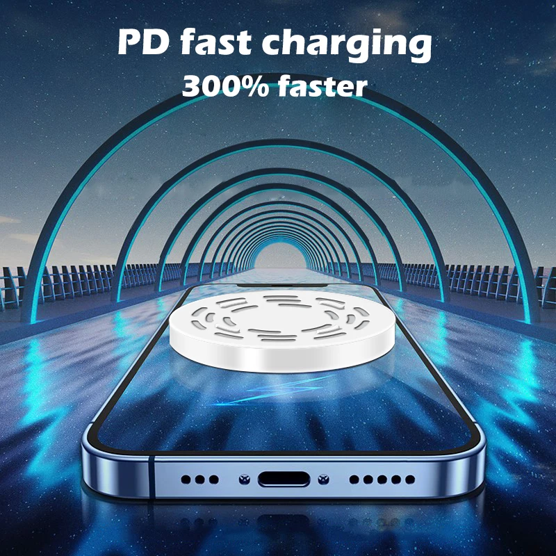 Original 20W Magnetic Wireless Charger For Apple IPhone 14 13 12 Pro Max Mini Plus USB Type C Fast Charging Cable Accessories