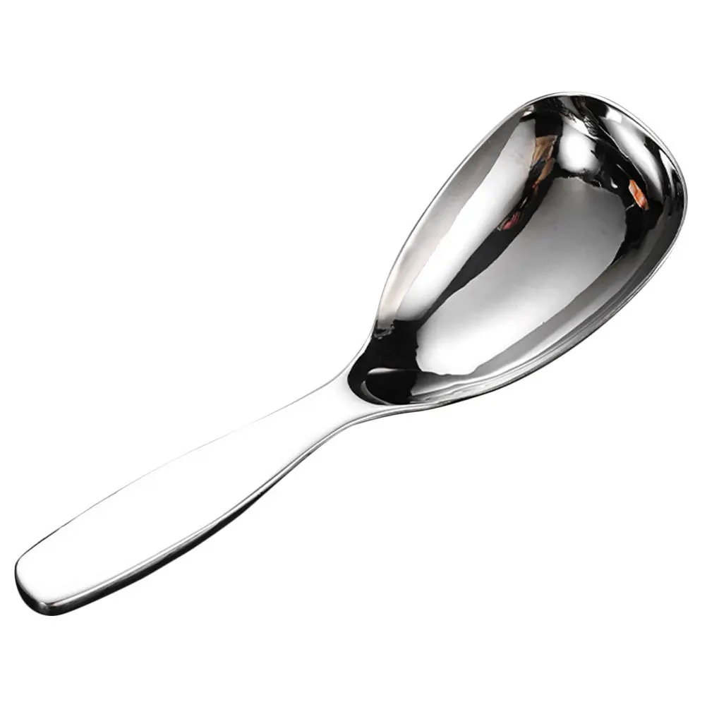 

Stainless Steel Rice Spoon Fine Craftsmanship Smooth Edge Ergonomic Design Dishwasher Safe Kitchen Rice Scooper Compact