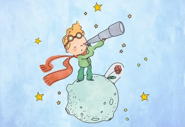 Little Prince Backdrop Universe Meteorite Boys Happy Birthday Party Photography Background Photo Studio Prop Decor Banner