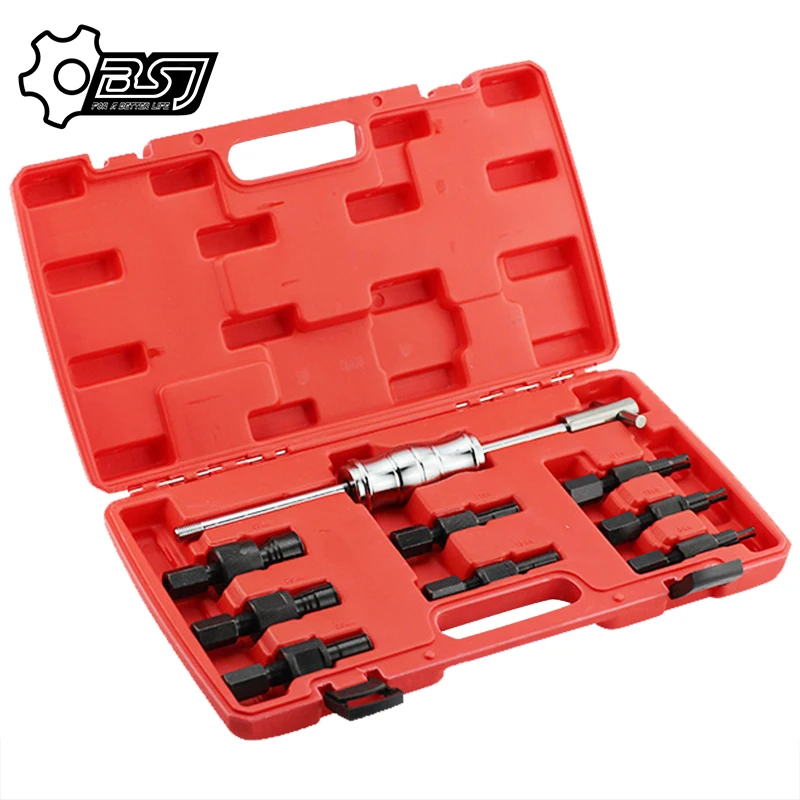 

9Pcs Blind Hole Kit Slide Hammer Pilot Internal Bearing Puller Bearing Extractor Removal Tool Kit