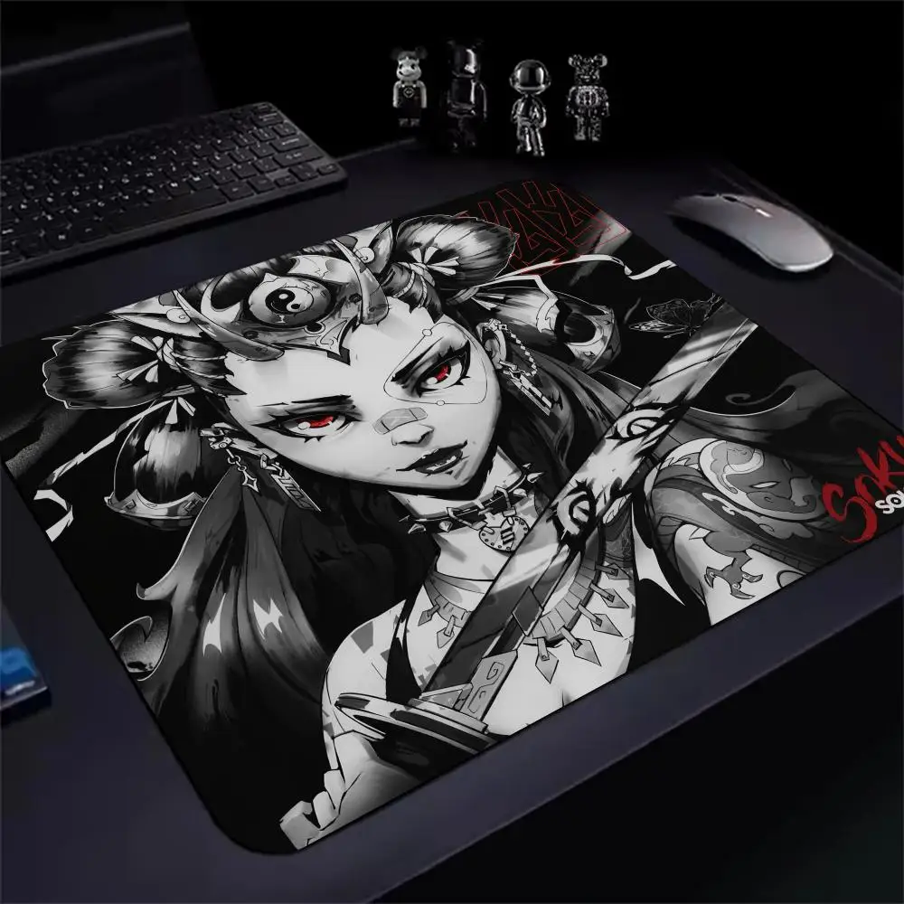 

High Elastic Non-slip Bottom Soku Fujin Mouse Pad Balance E-Sports Mouse Mat Anime Mousepad Game Professional Desk Pad 45x40cm