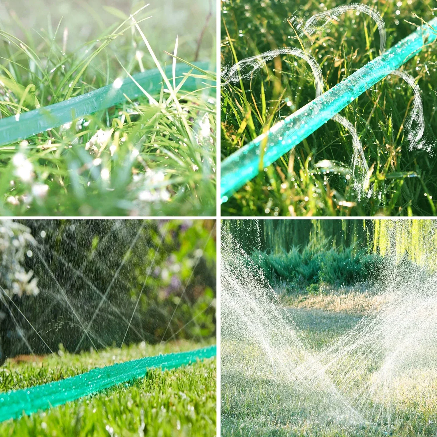 1 set Sprinkler Soaker Hose Drip Hose Sprinkler Set Garden Lawn Watering Irrigation Spray Hose for Garden Lawn Irrigation System