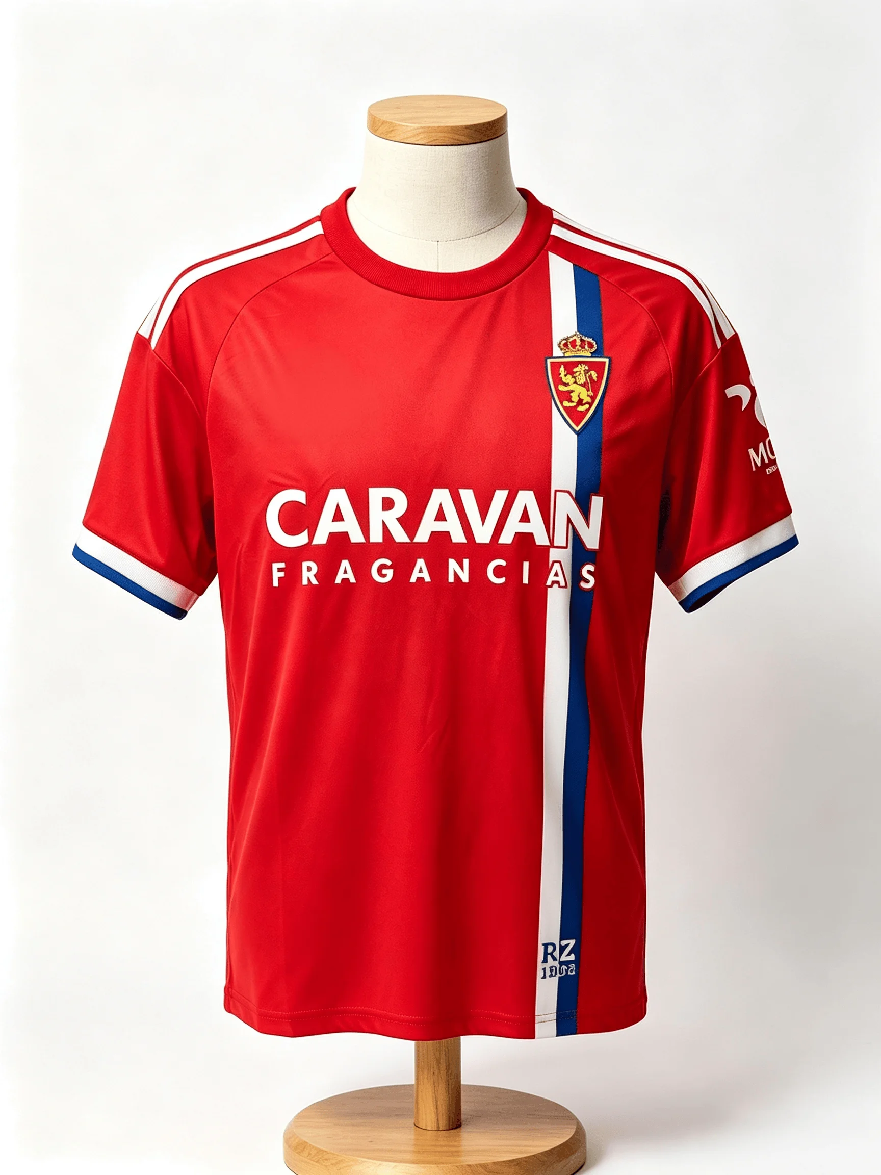 2026‑2027 Spain Real Zaragoza Soccer Jersey Y2K Aesthetic 3D Print Quick Dry Breathable Unisex Fan Football Short Sleeve Tee Top