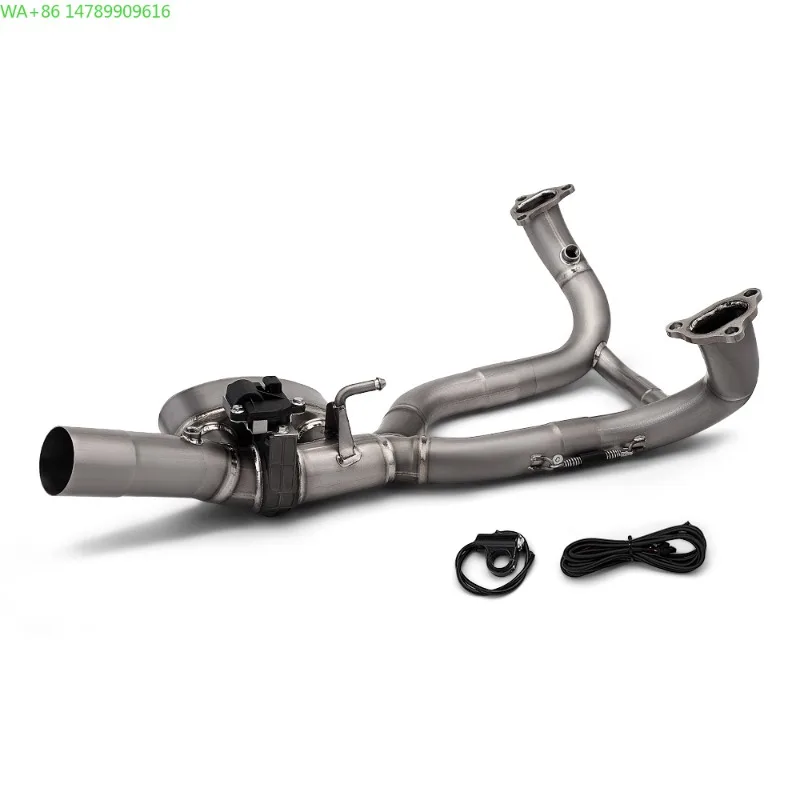 Forged Exhaust System For MotorcycleFull Kit Exhaust Line For R1300GS 1300GS Titanium Header Escape Front Link Pipe With Electri