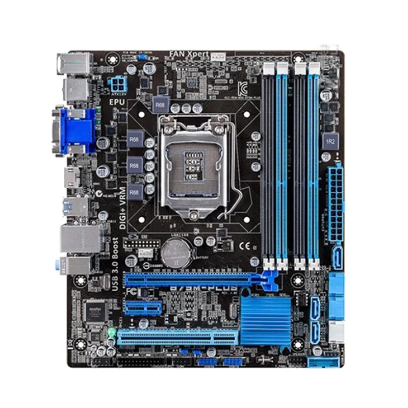 For Intel B75 B75M-PLUS motherboard Used original LGA1155 LGA 1155 DDR3 32GB USB2.0 USB3.0 SATA3 Desktop Mainboard