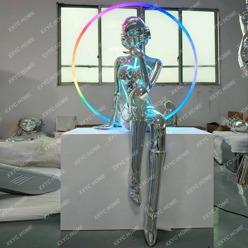 

Пустая горная основа, орнамент, оборудование, скульптура будущего Muse, светящаяся фигура, большая, украшение для бара KTV