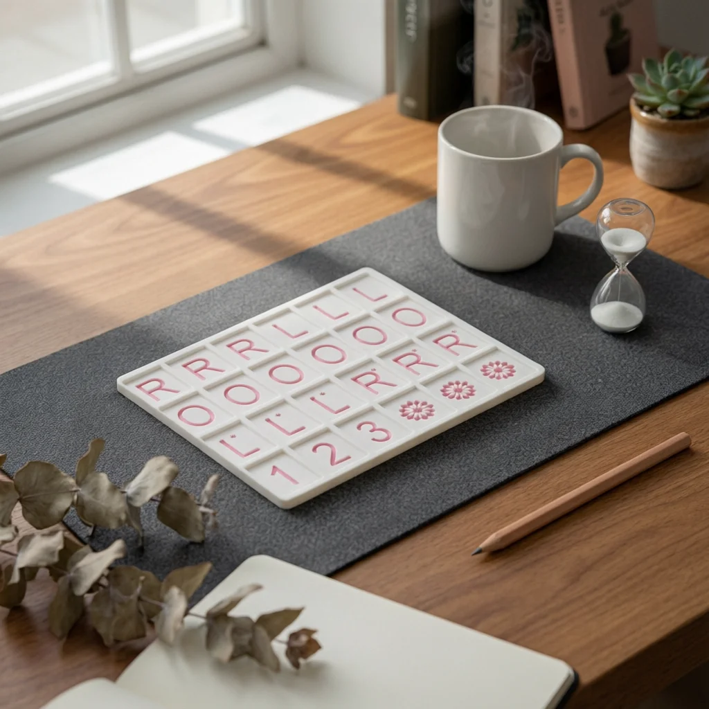 

American Mahjong Practice Board Sturdy 3D Printed Mahjong Practice Table Game Aid Easy to Learn for Beginners