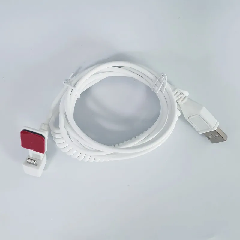 Micro-Usb/Type-C/Bliksem Witte Kleur Kabel Met Zelfklevende Sticker Voor Mobiele Telefoon Opladen Alarm Beveiligingsdisplay