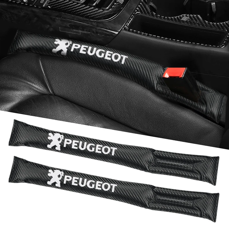 Car Interior Seat Gap Filler Leakproof Pads Styling Accessories For Peugeot RCZ 106 107 108 206 207 208 301 306 307 2008 3008