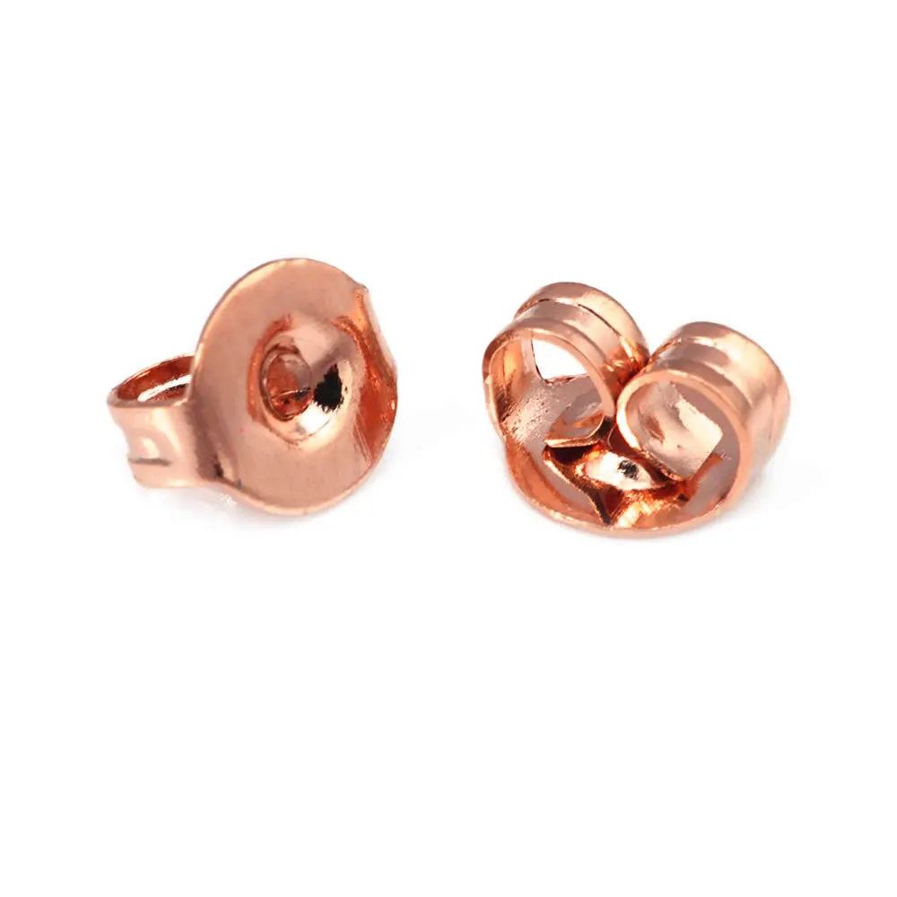 18K Gold Color Butterfly Heart Shape Stud Earring Back Stopper High Quality Diy Jewelry Making Supplies Accessories for Women
