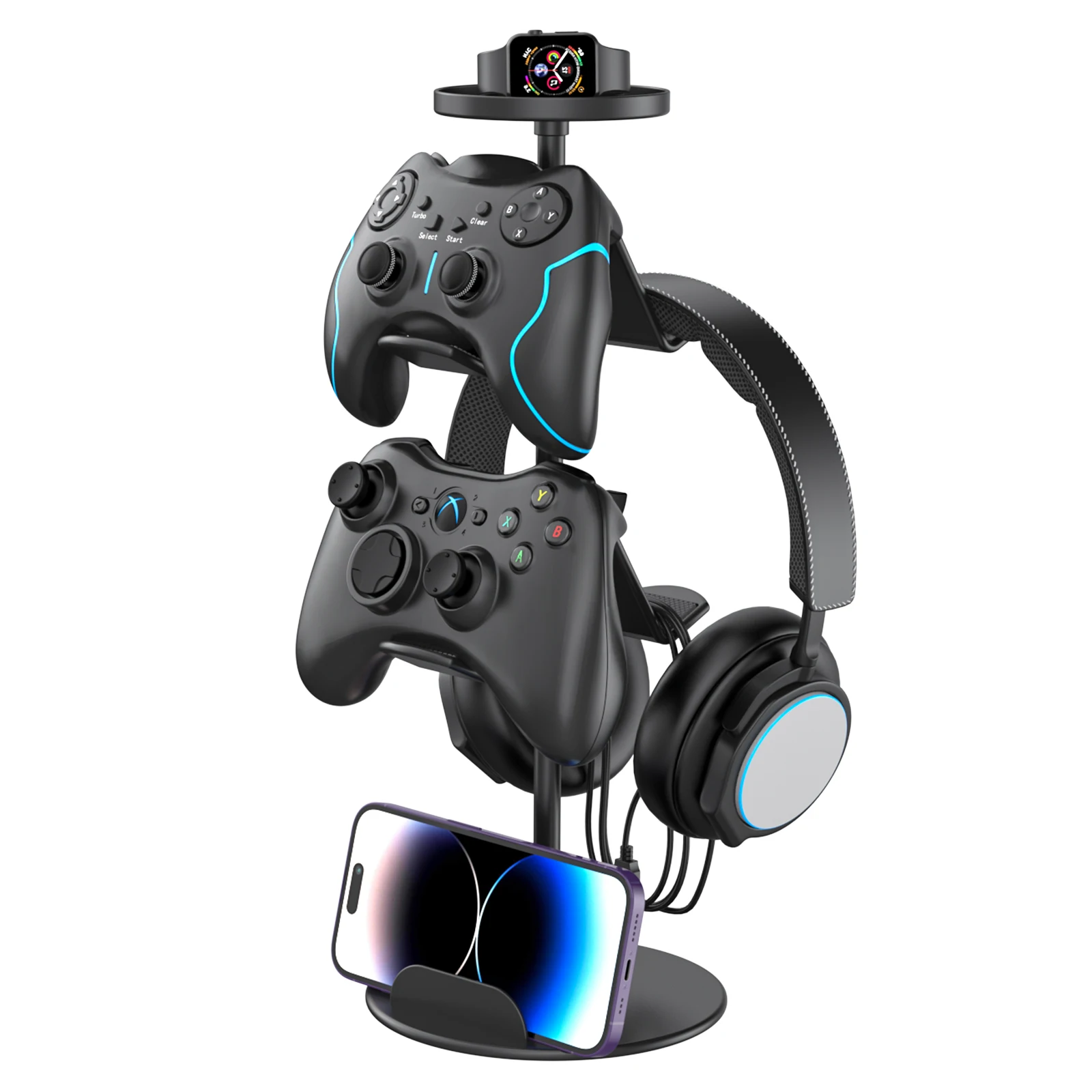 حامل وحدة التحكم في الألعاب لجهاز Xbox PS4 PS5 Nintendo Switch حامل سماعة الرأس متعدد قابل للتعديل لسماعات الرأس ملحقات ألعاب الكمبيوتر