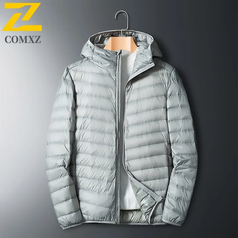 COMXZ Men Padding Coat Stylish Winter New Street Ski Warm Windproof Hiking Cotton Padded Jacket Comfortable Snow Puffer Jackets