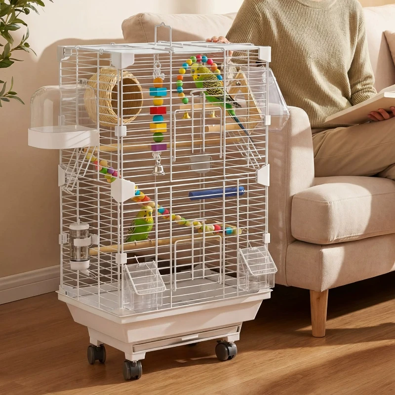 

Large Parrot Bird Cages House Supplies Canaries Lovebird Bird Cages Quail Pigeon Indoor Feeder Gaiola Calopsita Bird Supplies
