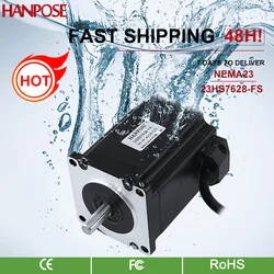 1PCS captive 4-lead 23HS7628S-FS 76mm  motor 2.8A 1.8N.M for Motor in automatic feeder Nema23 Step Motor Waterproof motor