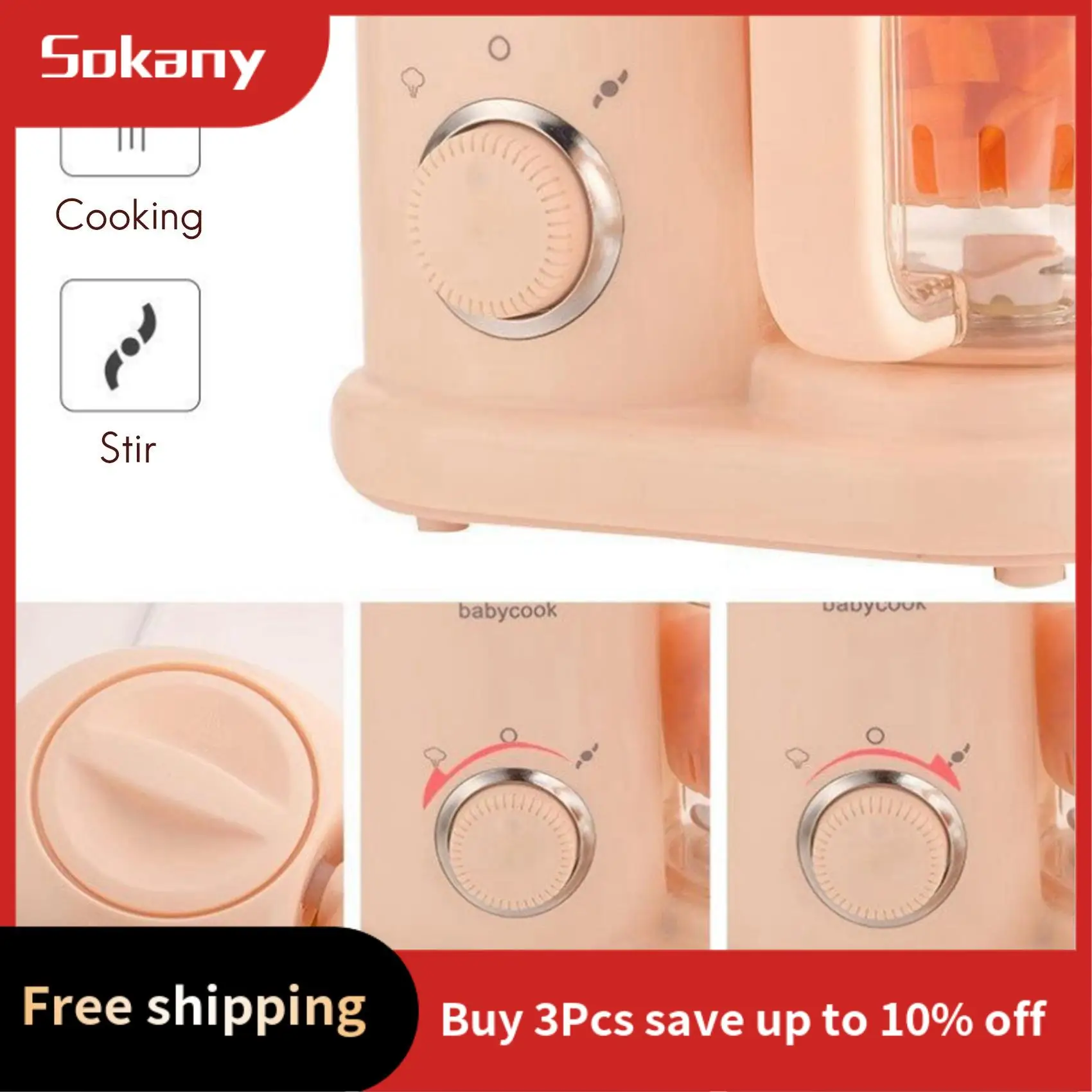HIM-Baby Food Maker,Multi-Function Steamer Grinder Blender Mills Machine Auto Grinding Food Processor For Baby EU Plug