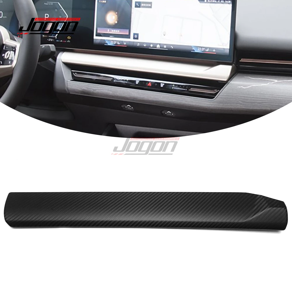 

LHD Carbon Car Interior Center Navigation Screen Lower Cover Trim Accessories For BMW 5 Series i5 M60 G60 530 G68 530Li 2024+