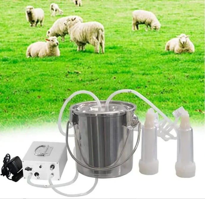 

304 Stainless Steel Cow and Goat Milking Machine for Farm and Home Use Animal Husbandry Equipment