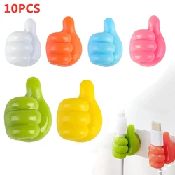 Silicone Thumb Hooks Wire Wall Hooks Hanger Storage Cable Holder Multifunctional Cable Organizer Clip Holder for Earphones Mouse