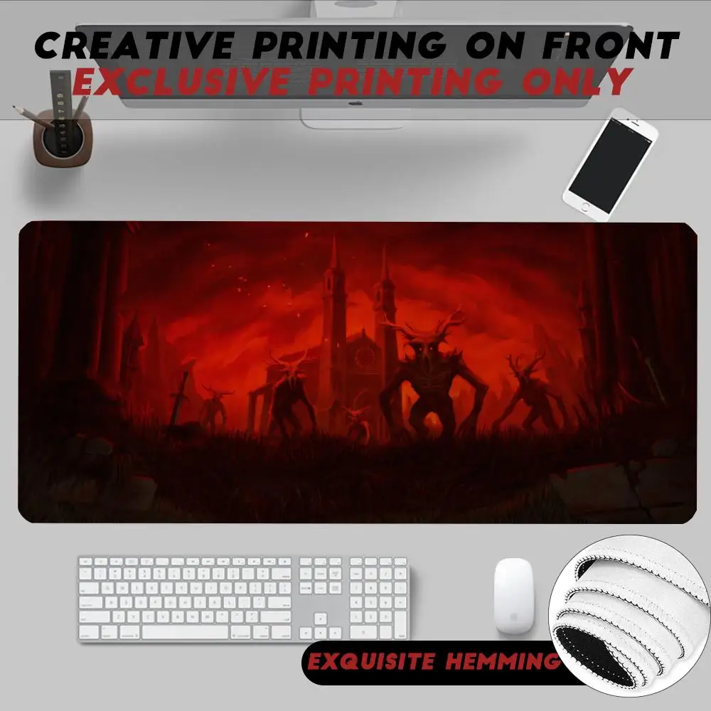 

Mouse Pad Non-Slip Rubber Edge locking mousepads Game play mats Cool Retro shooting game DUSK for notebook PC computer