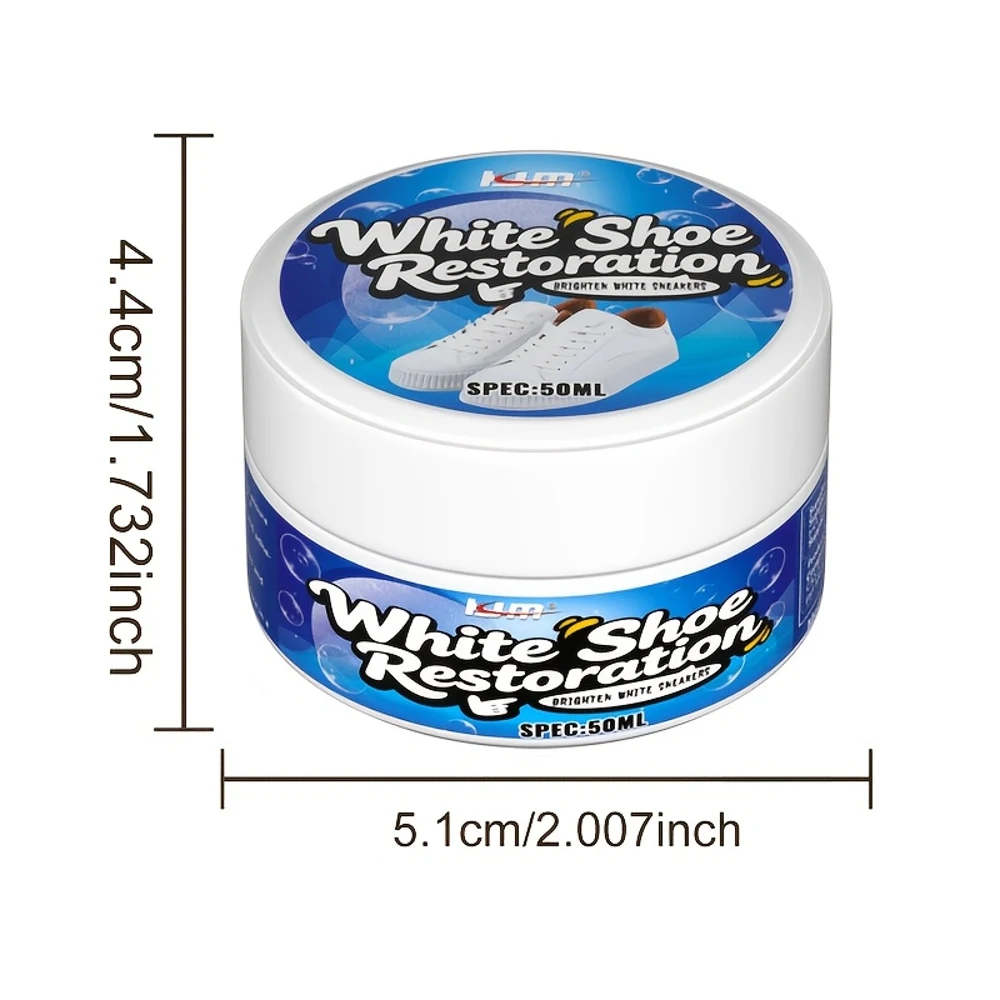 KJM White Sports Shoes Polishing Cream - an Easy Shoe Polish That Solely Needs to Be Applied. It Can Restore The Original Luster