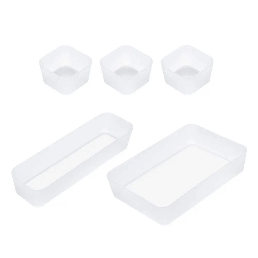 

5 Pcs Storage Box Set Plastic Boxes Drawer Multi-purpose Sorting Drawers Multipurpose Divider Dressing Table