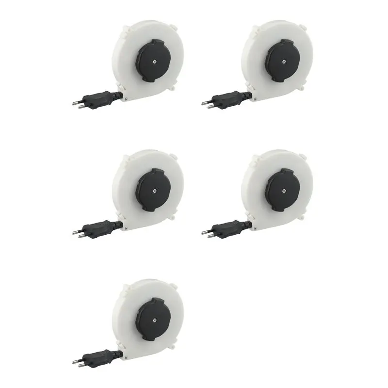 【party-day】5x-auto-retractable-power-reel-cable-102x185mm-220v-camping-wire-power-reel-cables-sleeve-for-global-eu-plug