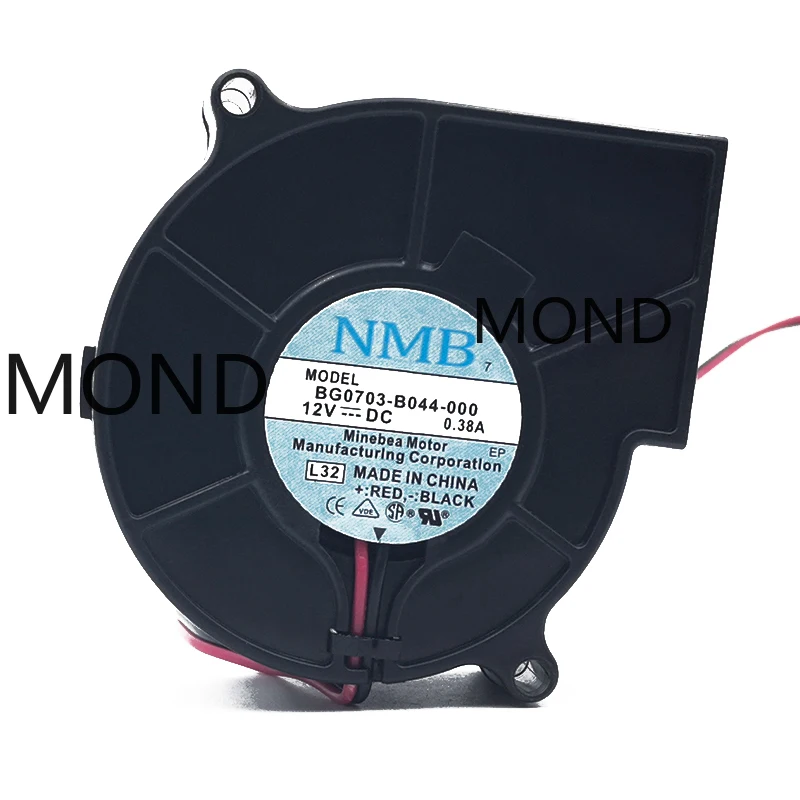 

NMB BG0703-B044-000 Violent Turbo Centrifugal Blower Cooling Fan High Air Volume Industrial Grill Server Fan 12V 0.38A 7530 8cm