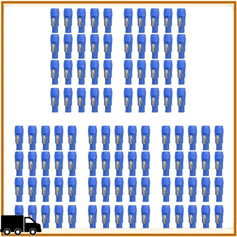 

A35M-100Pcs 3 PIN AC Powercon Connector Male Plug NAC3FCA NAC3FCB AC Cable 20A 250V Power Plug Adapter For Stage Light(A)