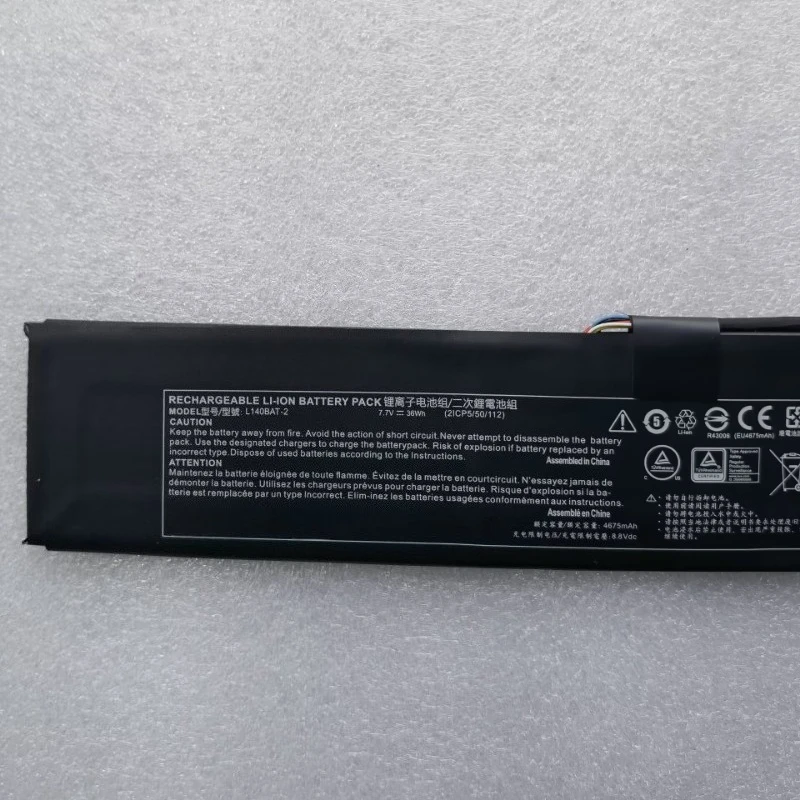 7.7V 36Wh L140BAT-2 Laptop Battery for EPSON Gigabyte RC14 U4 UD Clevo 6-87-NS70S-72B00 6-87-L140S-32B01 - Image 2