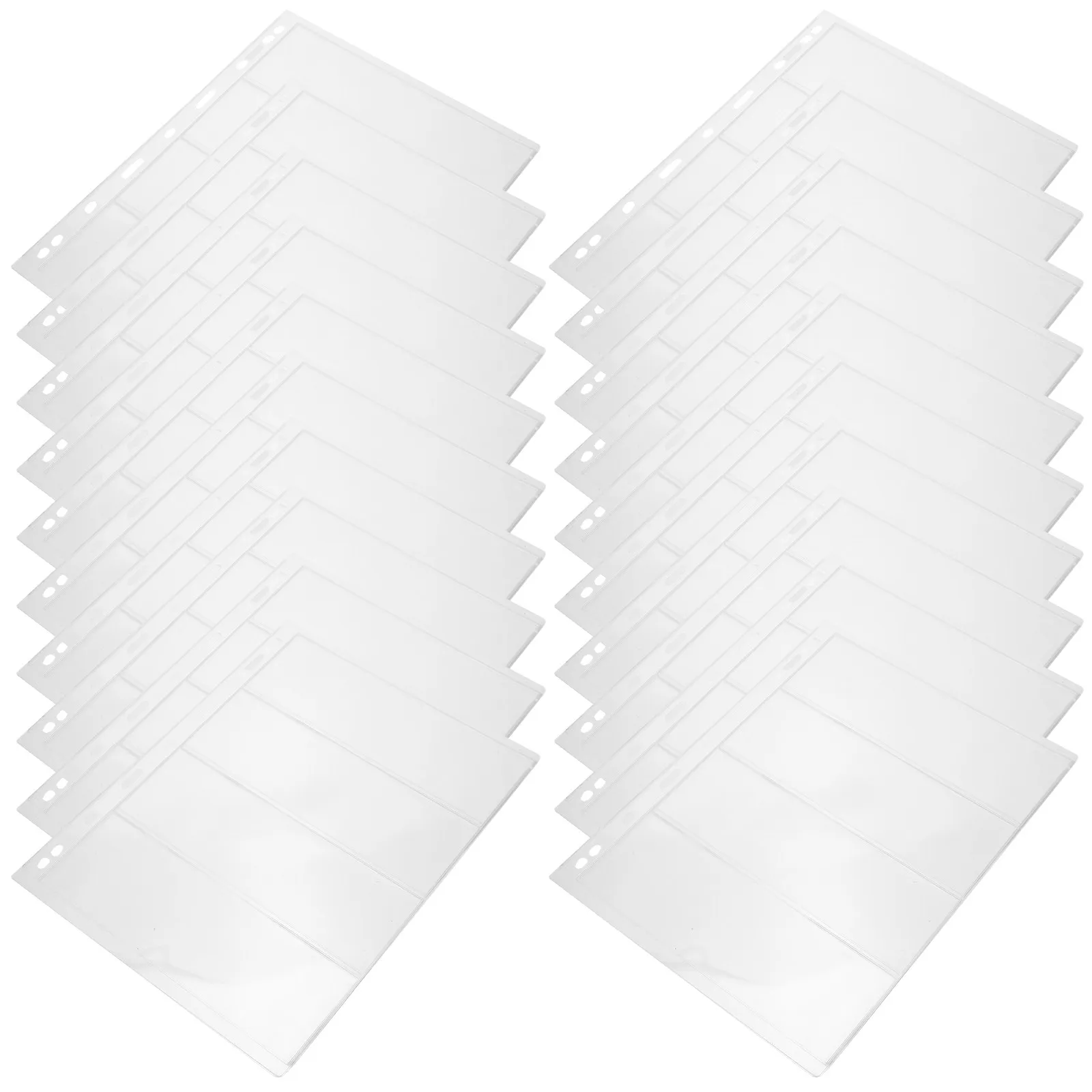 

20 листов прозрачных страниц для альбома для марок с 9 отверстиями, пыленепроницаемое решение для хранения коллекционных марок