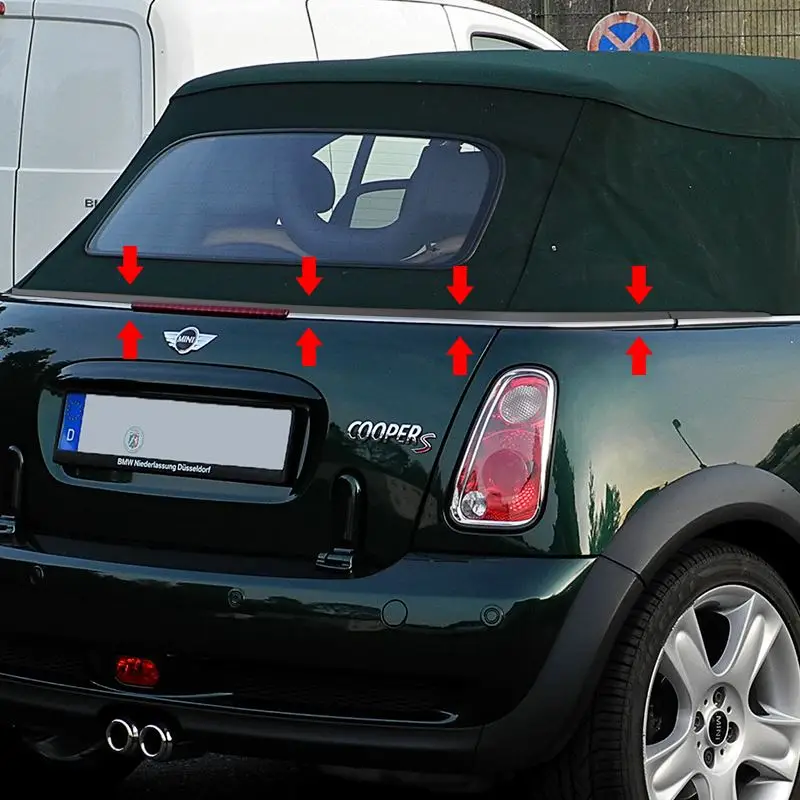 For BMW Mini One Cooper S Convertible R52 Rear Soft Top Roof Weather Seal Repair Kits Exterior Accessories Car Stickers