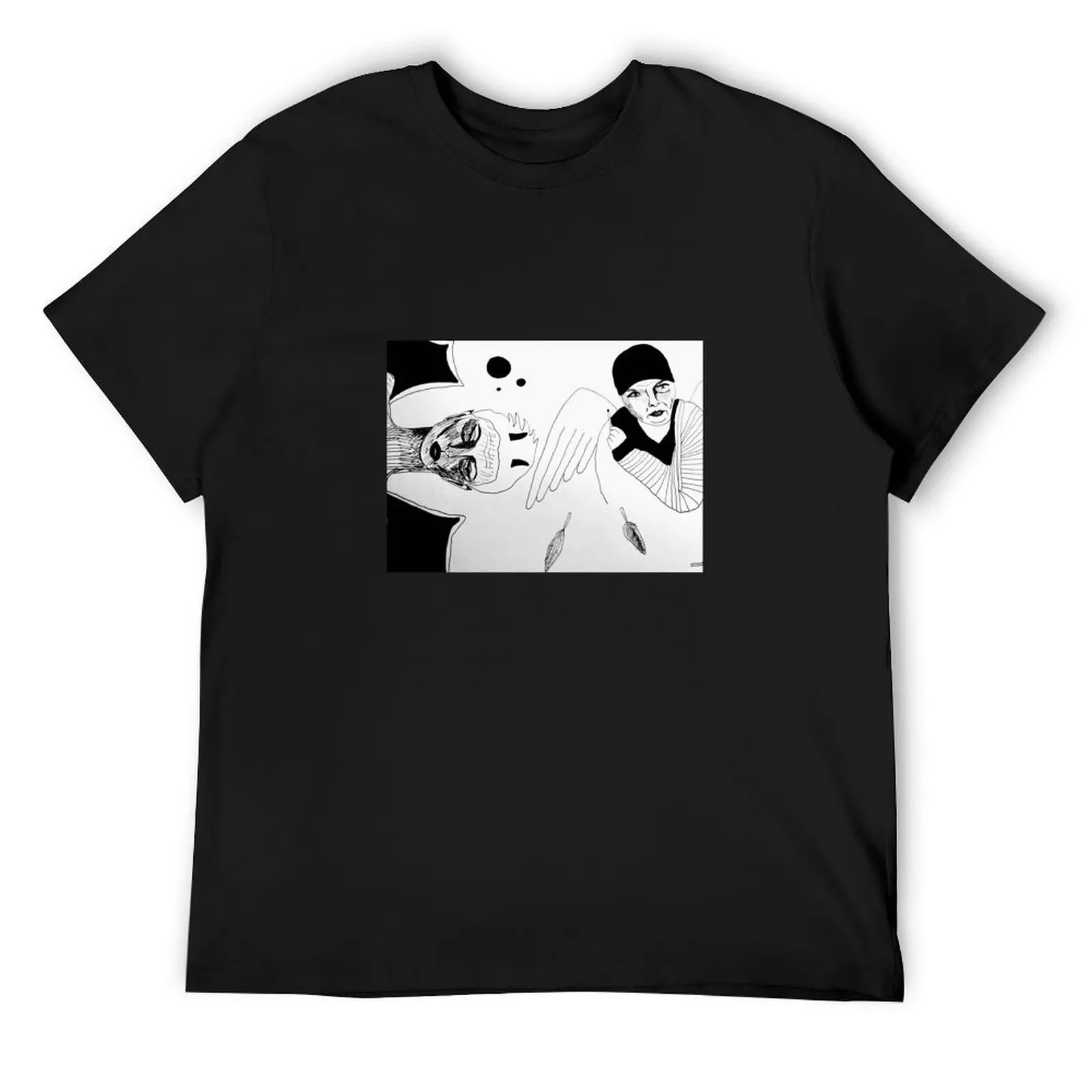 

Angel and Demon T-Shirt Anime t-shirt Luxury man Funny t-shirt tshirts for men
