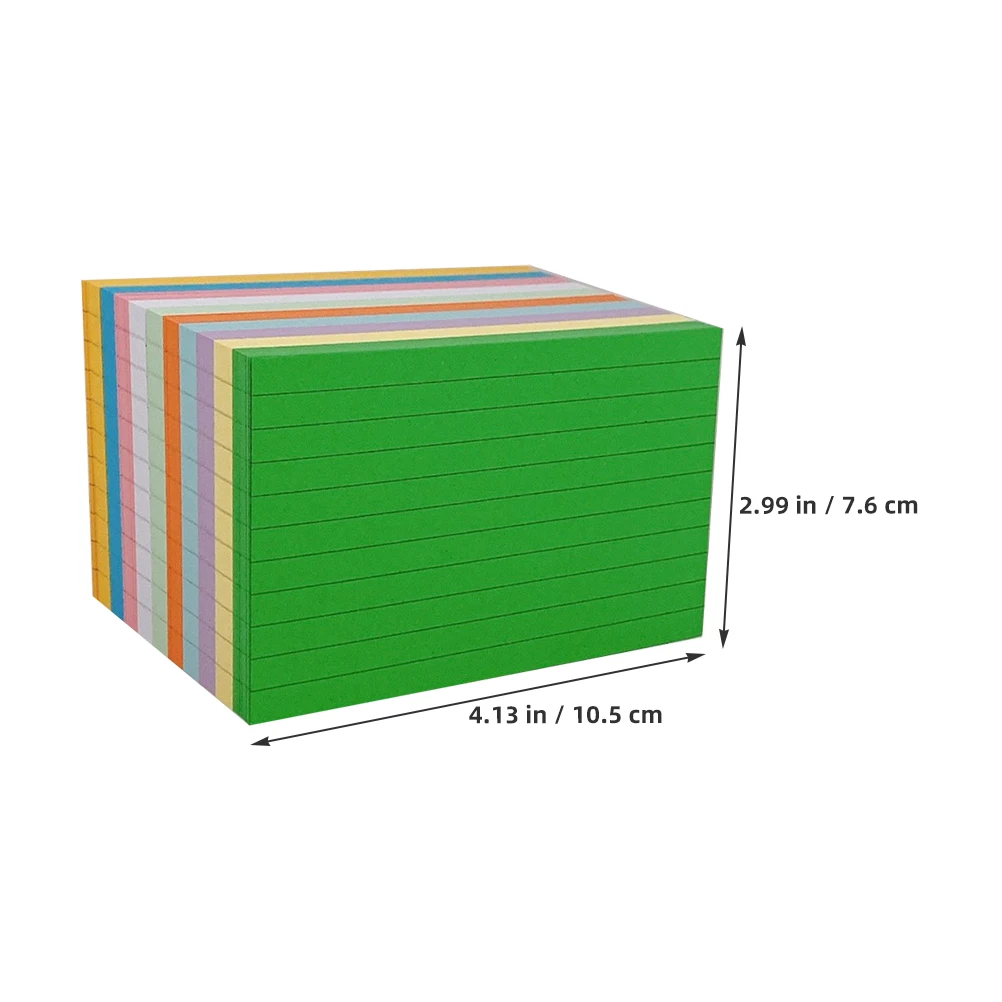

Colored Index Cards Thickened Portable Note Cards for Daily Use Word Flash Business DIY Greeting Message Reminder