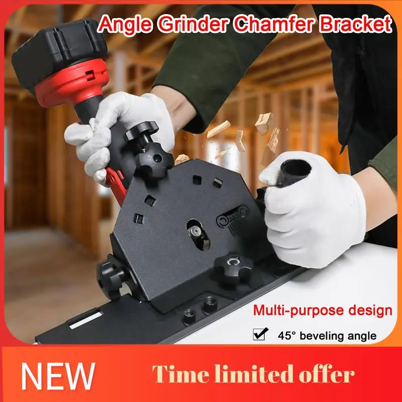 

Aluminum Alloy 125 Type Angle Grinder Chamfer Bracket Screw Installation Multifunctional 45° Chamfer Tile Tool Easy To Use