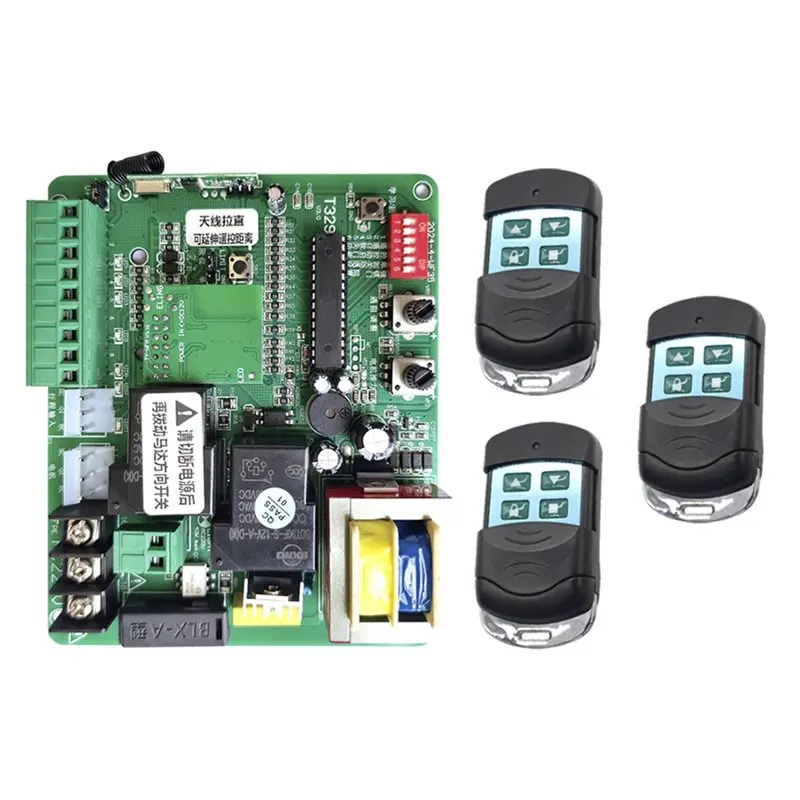 [nouveau-a25p]-carte-de-controle-pour-ouvre-portail-automatique-avec-wifi-telecommande-433mhz-et-3-cartes-de-circuit-cartes-meres