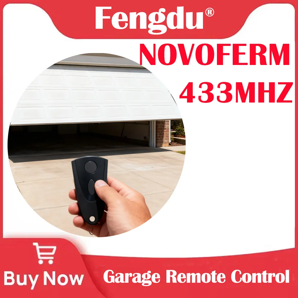 NOVOFERM 433.92MHz Garage Door Remote Control NOVOFERM NOVOTRON 502 MAX43-2 512 MIX 43-2 504 MAX43-4 433MHz Rolling Code