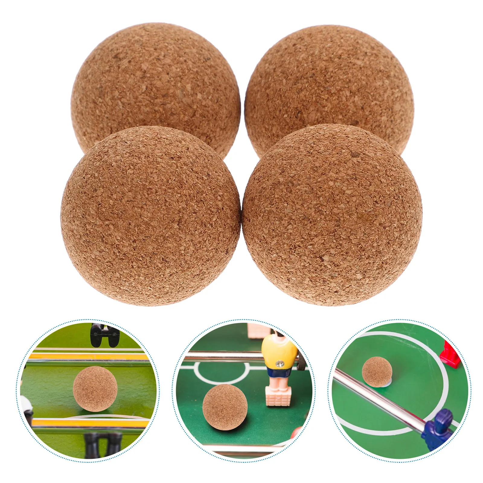 

Набор из 4 деревянных шариков для настольного футбола, мини-шары для игры в футбол на столе, для использования в помещении, с улучшенным сцеплением и гладкой поверхностью
