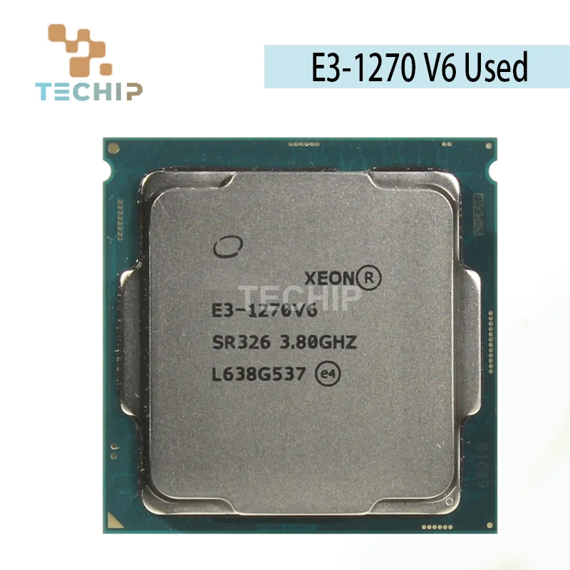 100% Original Xeon E3-1270 V6 E3-1270V6 E3 1270V6 SR326 3.8GHz 4-Cores 8-Threads 8MB 72W LGA1151