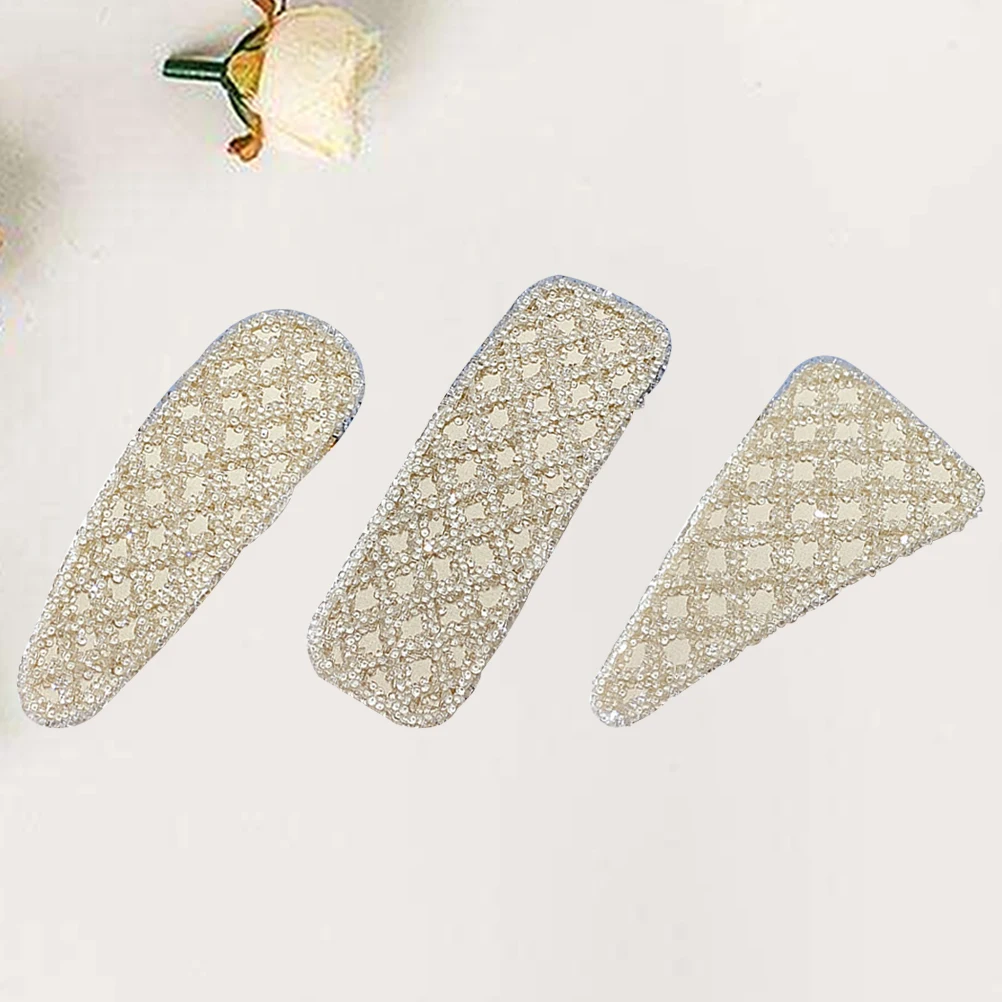 

3pcs Rhinestone Hair Clips for Women Elegant naments Bride Wedding Dress Accessories Shiny Hairpins Hair Decorations