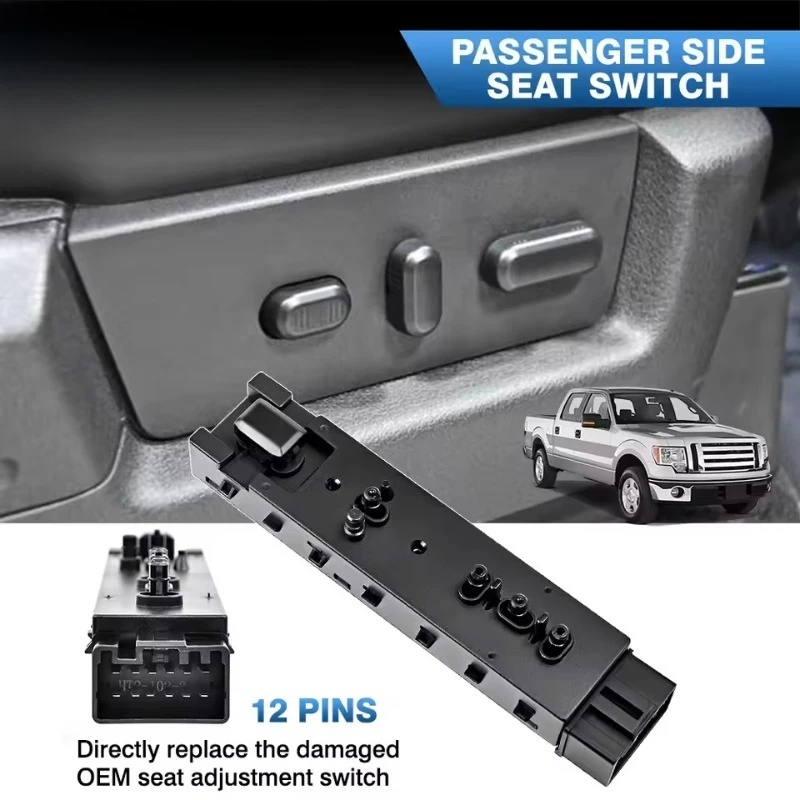For Ford Escape F150 F250 F350 for Lincoln 9L3Z-14A701-FA 9L3T-14B709-FAW Front Left /Right Power Seat Switch Passenger Side