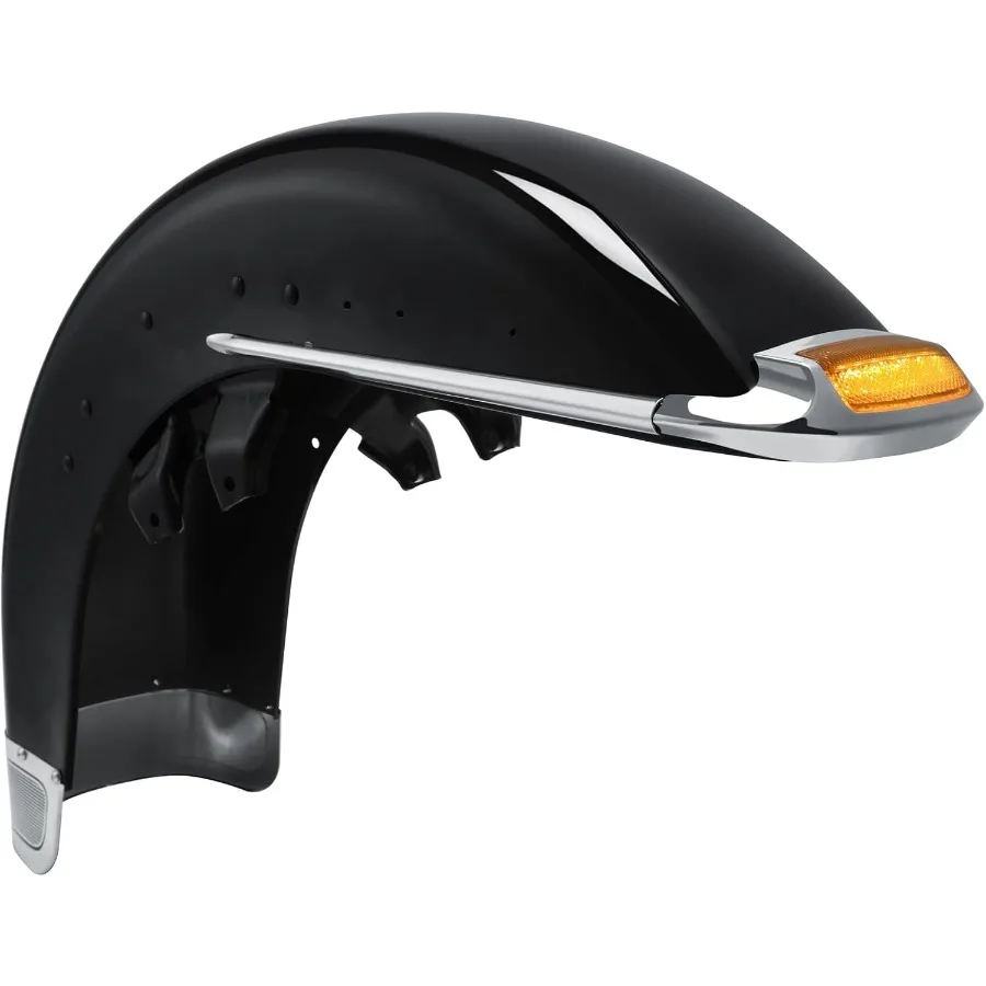 الحاجز الأمامي مع الزخارف مجموعة مصابيح طرف الدخان لـ Harley Touring FLHT Electra Glide Classic 8913 Road King Custom 0406 Tri