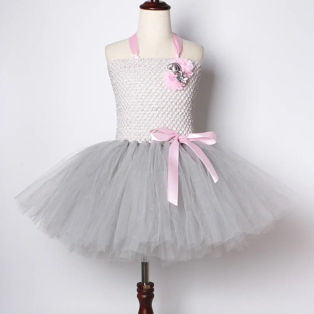 Costumi da topo grigi vestito da Tutu per ragazze Costume da animale per bambini vestiti di Halloween per bambini per ragazze vestiti per bambini per la festa di compleanno