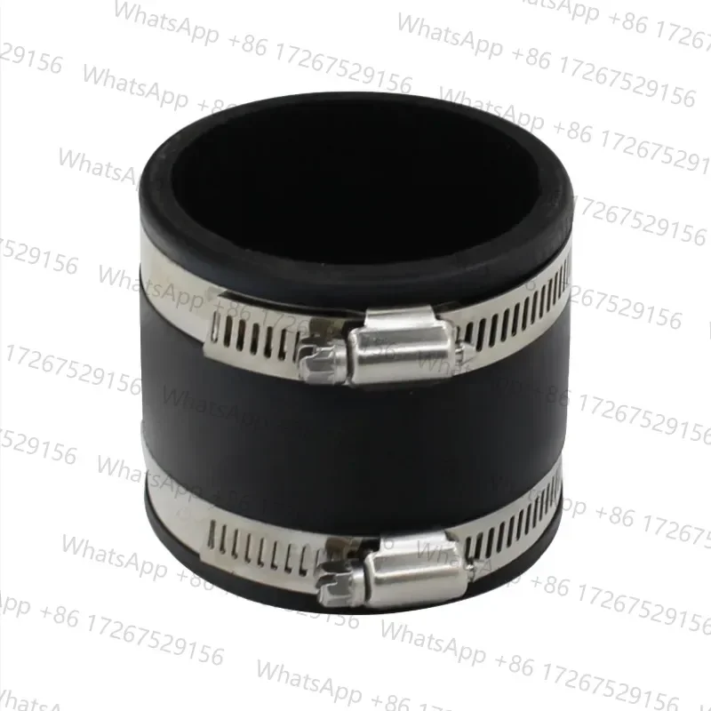 1PC rubber connector Dust Control Flex Cuff with Hose Clamps for pipe Connector Ports dust Collection ventilation Fittings