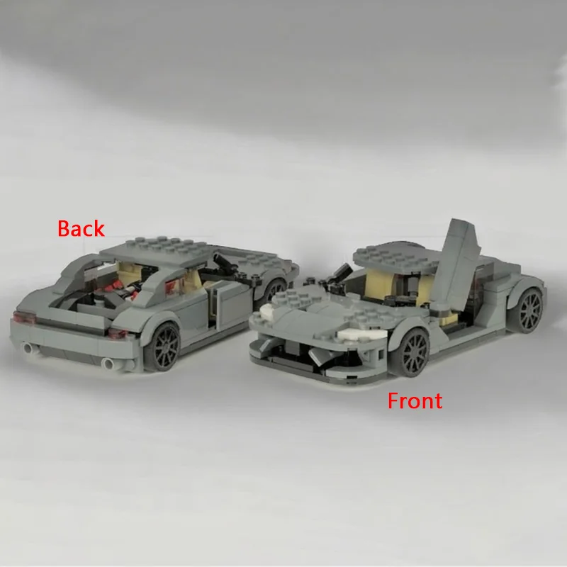 Model wyścigowego samochodu Speed Racing, klocki konstrukcyjne MOC, Gemera V8 Hypercar, modułowa technologia, prezenty świąteczne dla dzieci, zabawki do składania, zestaw.