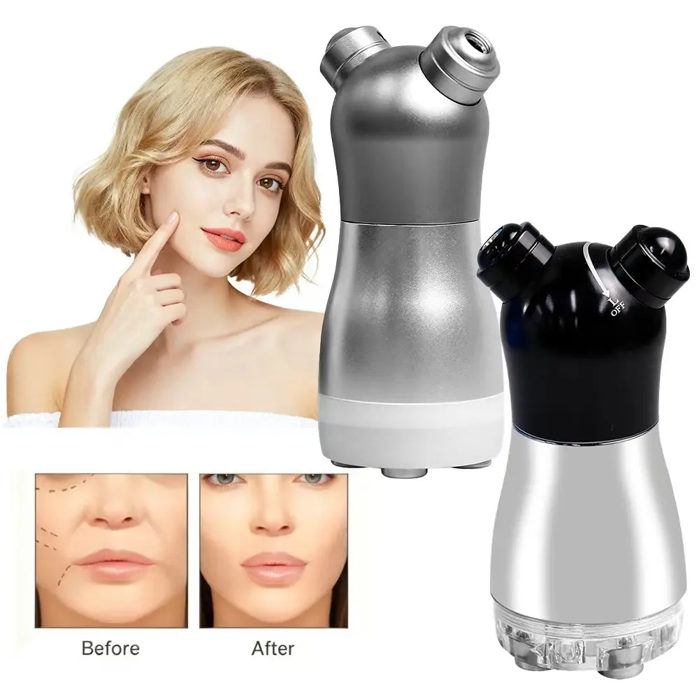 Electroporation 3 Colors LED Photon RF Facial Skin Tighten Wrinkle Removal Face Lifting No Needle Beauty Vibration Massager