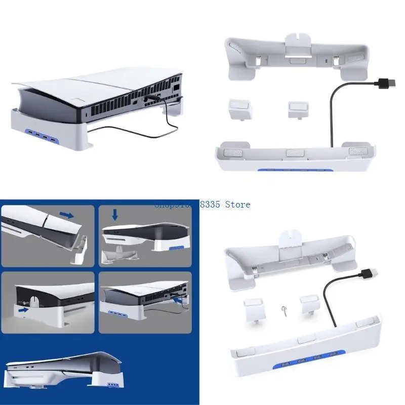  Stylish Stand Base Skate Holder Neat Storage & USB Hub Integration Horizontal Stand Gaming Accessories for