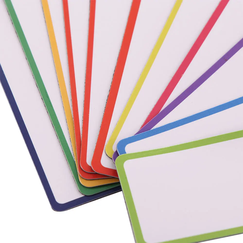 Placa de etiquetas apagáveis ​​e duráveis, 27 peças, nove cores, etiqueta magnética quadrada, quadro branco, conveniente e portátil