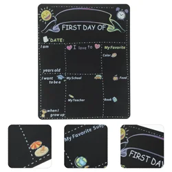 School Blackboard Gift Chalkboard Sturdy Small for Kindergarten Wood Back to Kids Double Sided